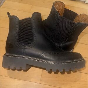 Bull Boxer black Lug Sole Chelsea Boots